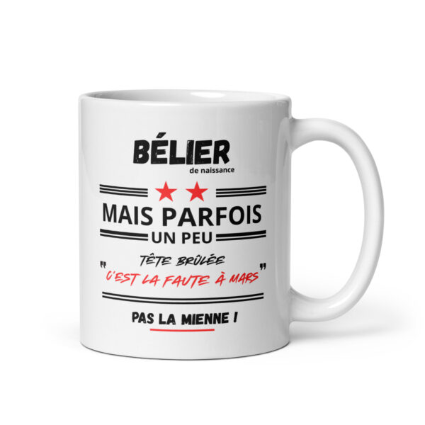 Mug BÉLIER Humour | Tête Brûlée ? C’est la faute à Mars !