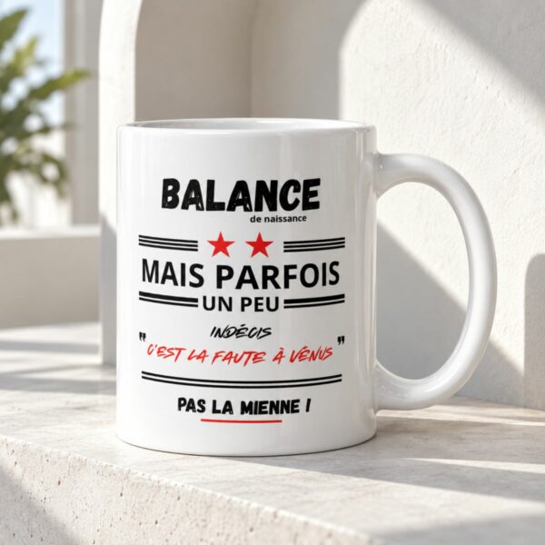 Mug Balance Humour | Indécis ? C’est la faute à Vénus !