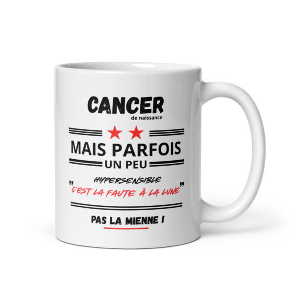 Mug CANCER Humour | Hypersensible ? C’est la faute à la Lune !