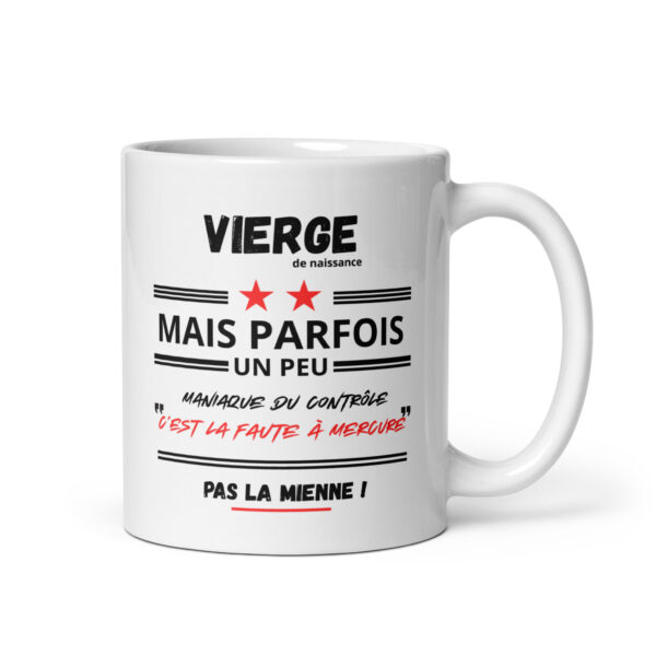 Mug VIERGE Humour | Maniaque du Contrôle ? C’est la faute à Mercure !