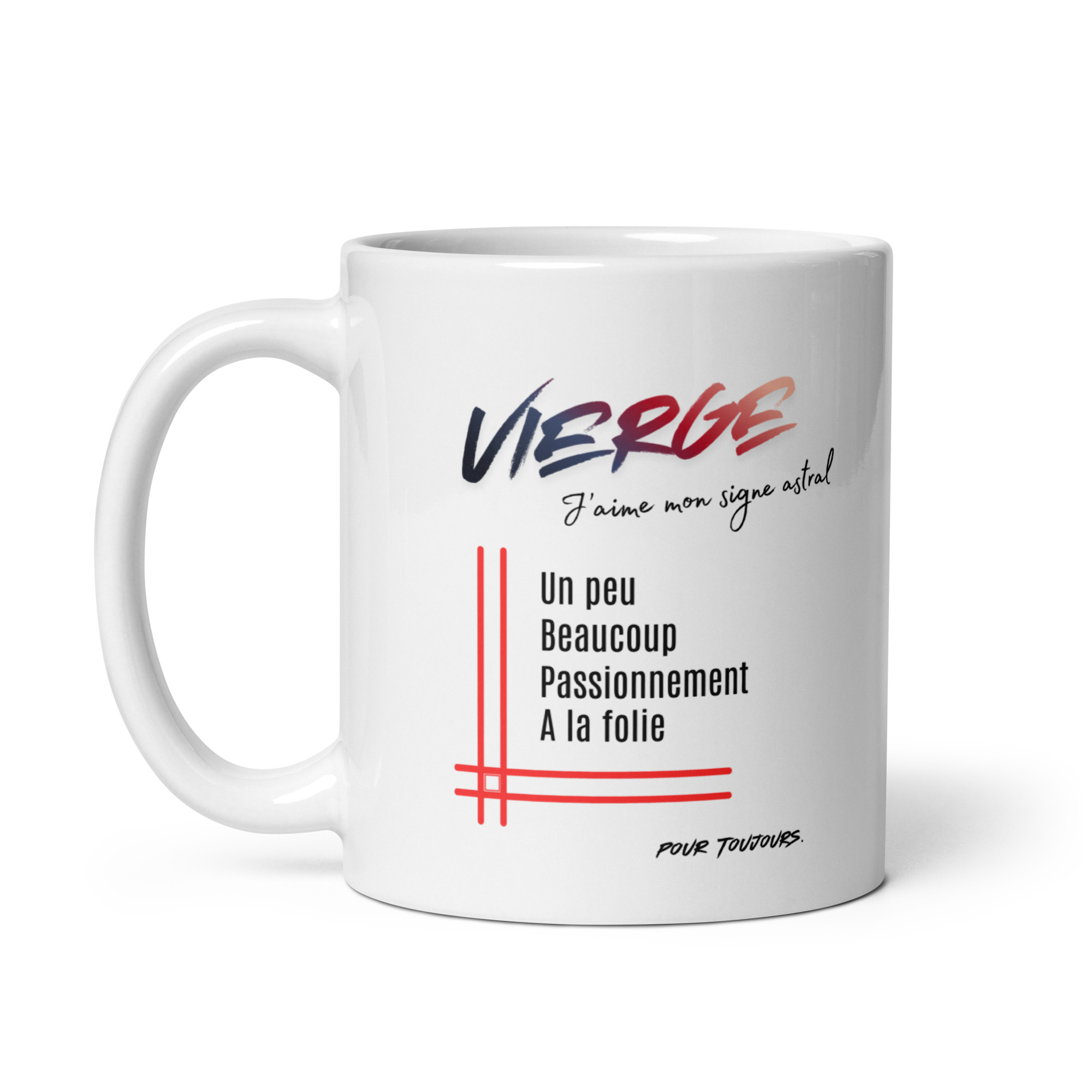 Mug pour homme Vierge | « Un peu, Beaucoup, Passionnément, À la folie » – Cadeau Tendance Astro Mug pour homme Vierge | « Un peu, Beaucoup, Passionnément, À la folie » – Cadeau Tendance Astro – Image 2