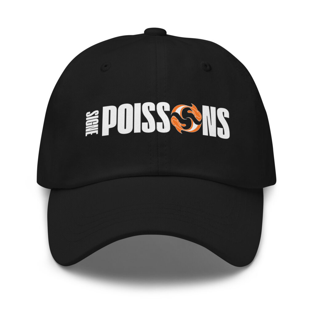 Idée Cadeau Poissons : Top Cadeaux & Coups de cœur anniversaire Casquette Signe Poissons Imprime XXL Signe de Naissance Style Urbain