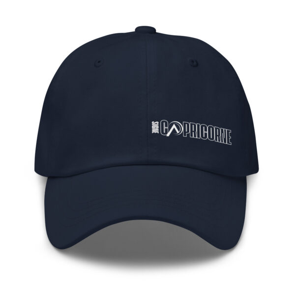Casquette Astrologie | Signe Capricorne Minimaliste Blanc