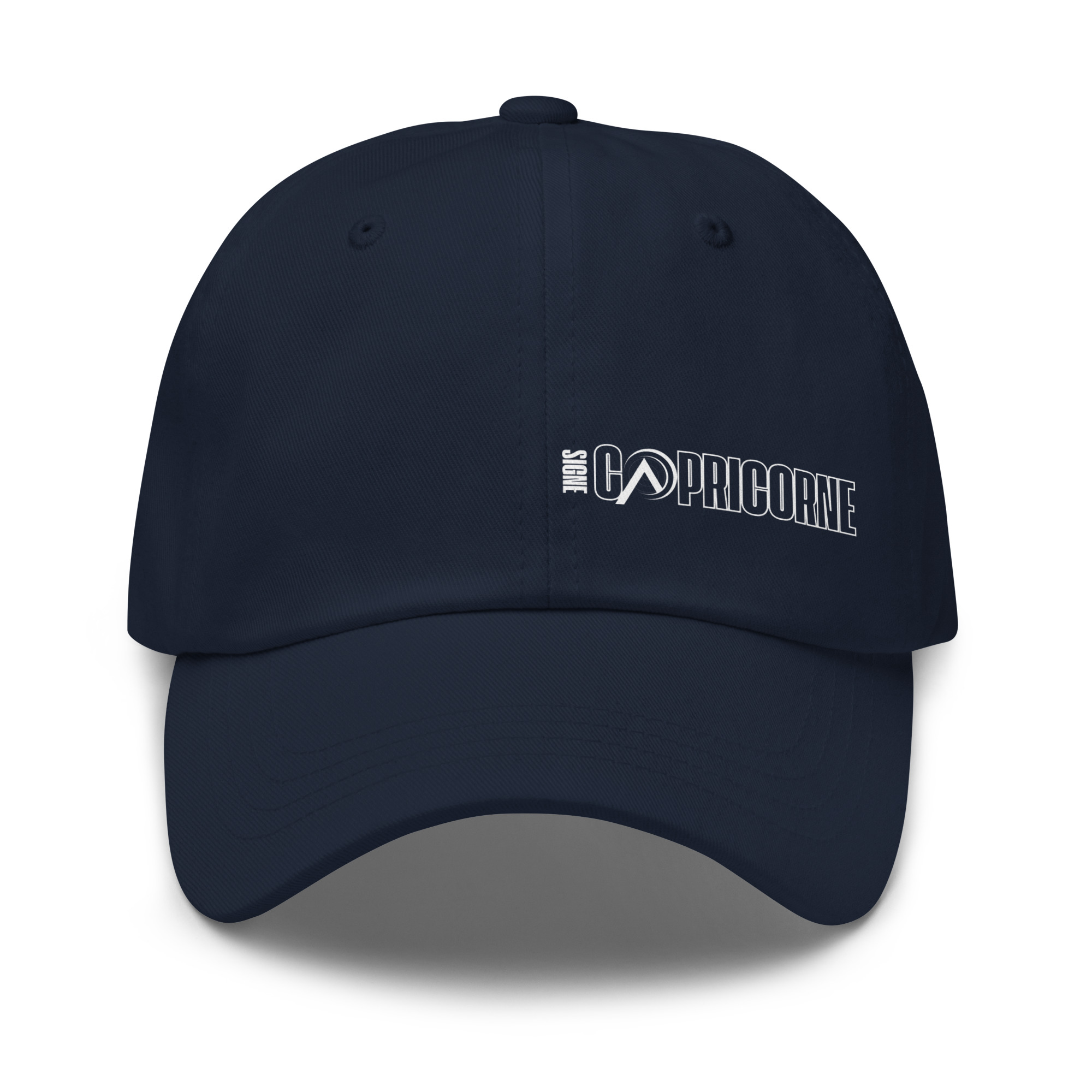 Casquette Astrologie | Signe Capricorne Minimaliste Blanc – Image 2