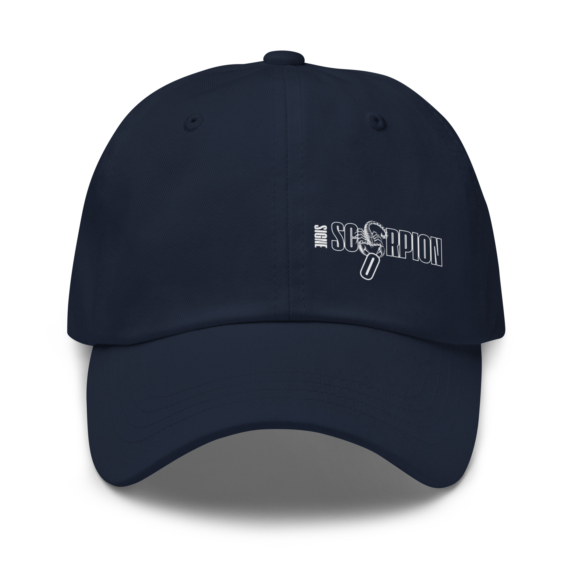 Casquette Astrologie | Signe Scorpion Minimaliste Blanc