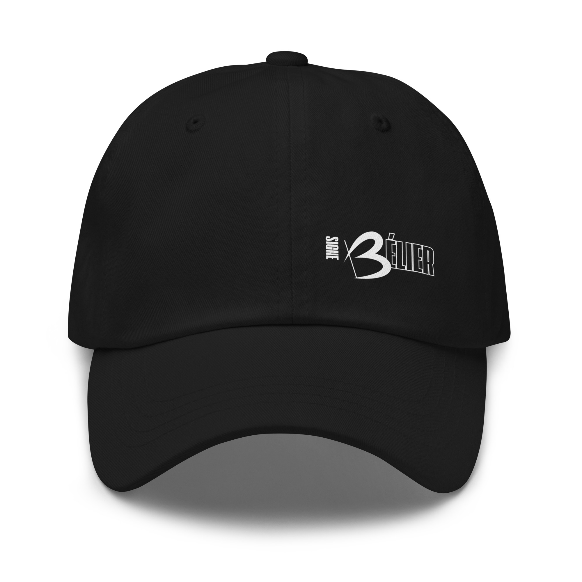 Casquette noire Astrologie Signe belier Minimaliste Blanc whizaloo