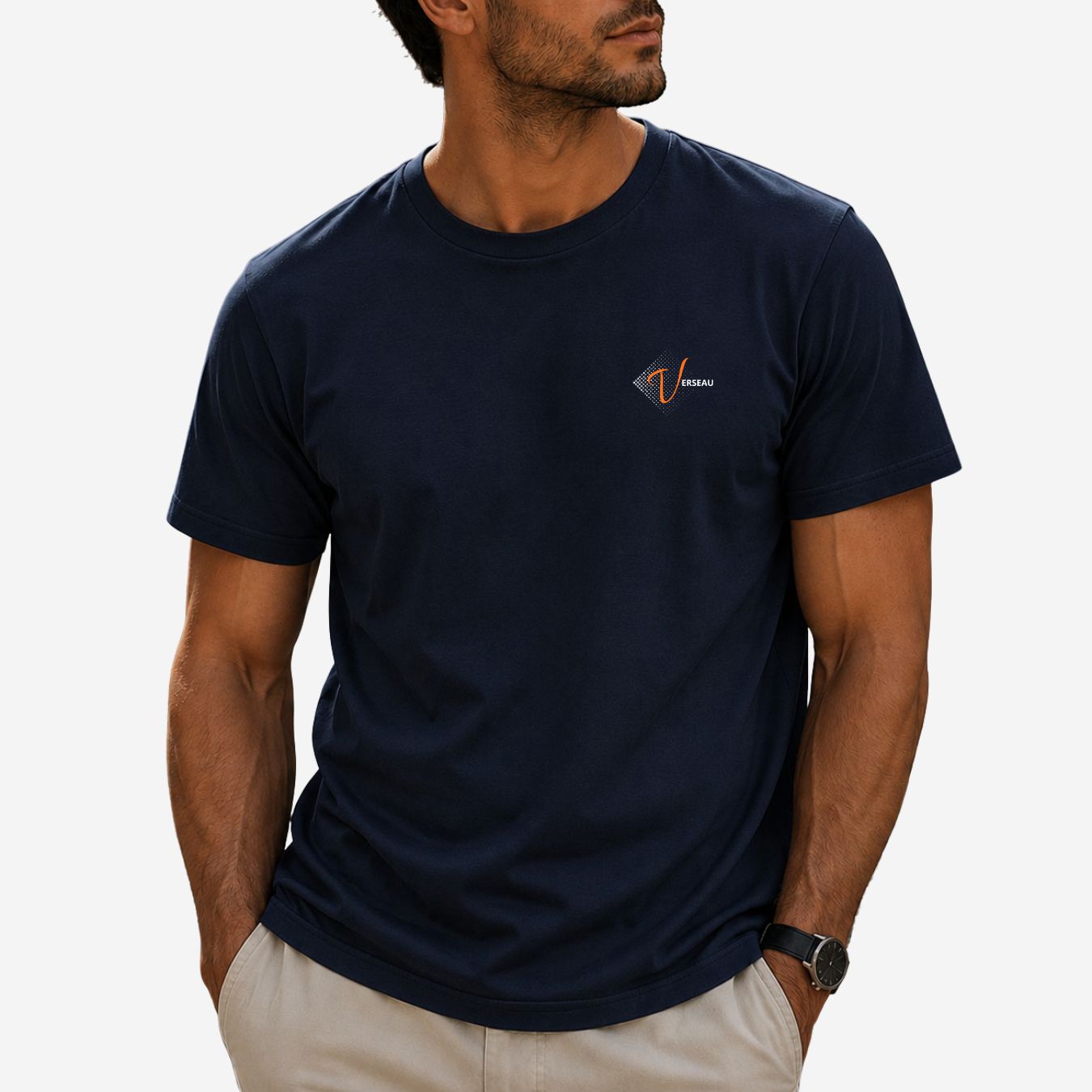 T-Shirt Homme Verseau - Signe du zodiaque imprimé sur la poitrine T-Shirt Homme Verseau - Signe du zodiaque imprimé sur la poitrine – Image 2