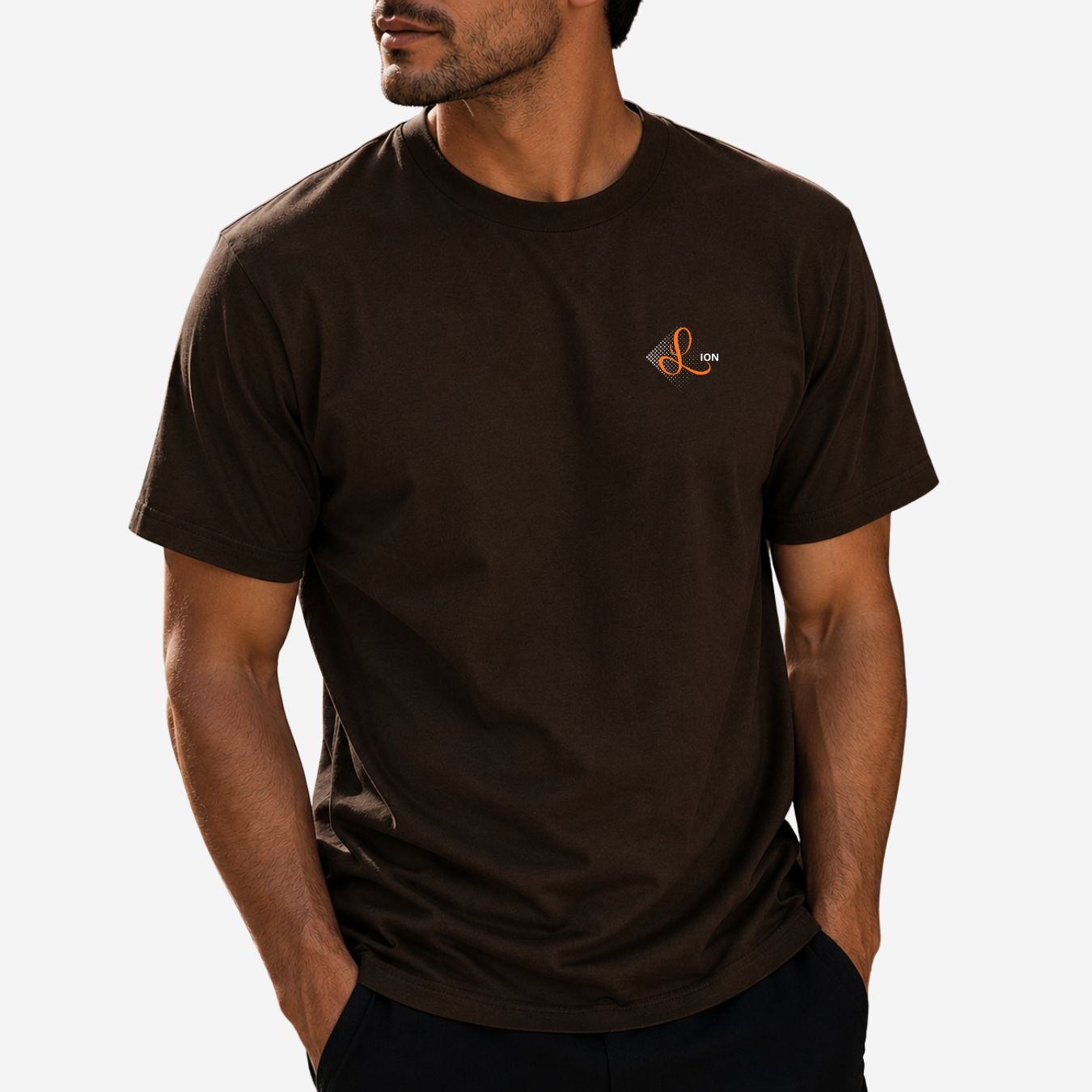 T-Shirt Homme Lion - Signe du zodiaque imprimé sur la poitrine T-Shirt Homme Lion - Signe du zodiaque imprimé sur la poitrine – Image 4