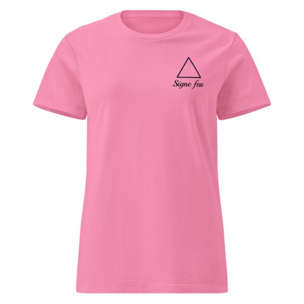 T-Shirt Femme Signe Feu | Élément du Zodiaque | Triangle Droit