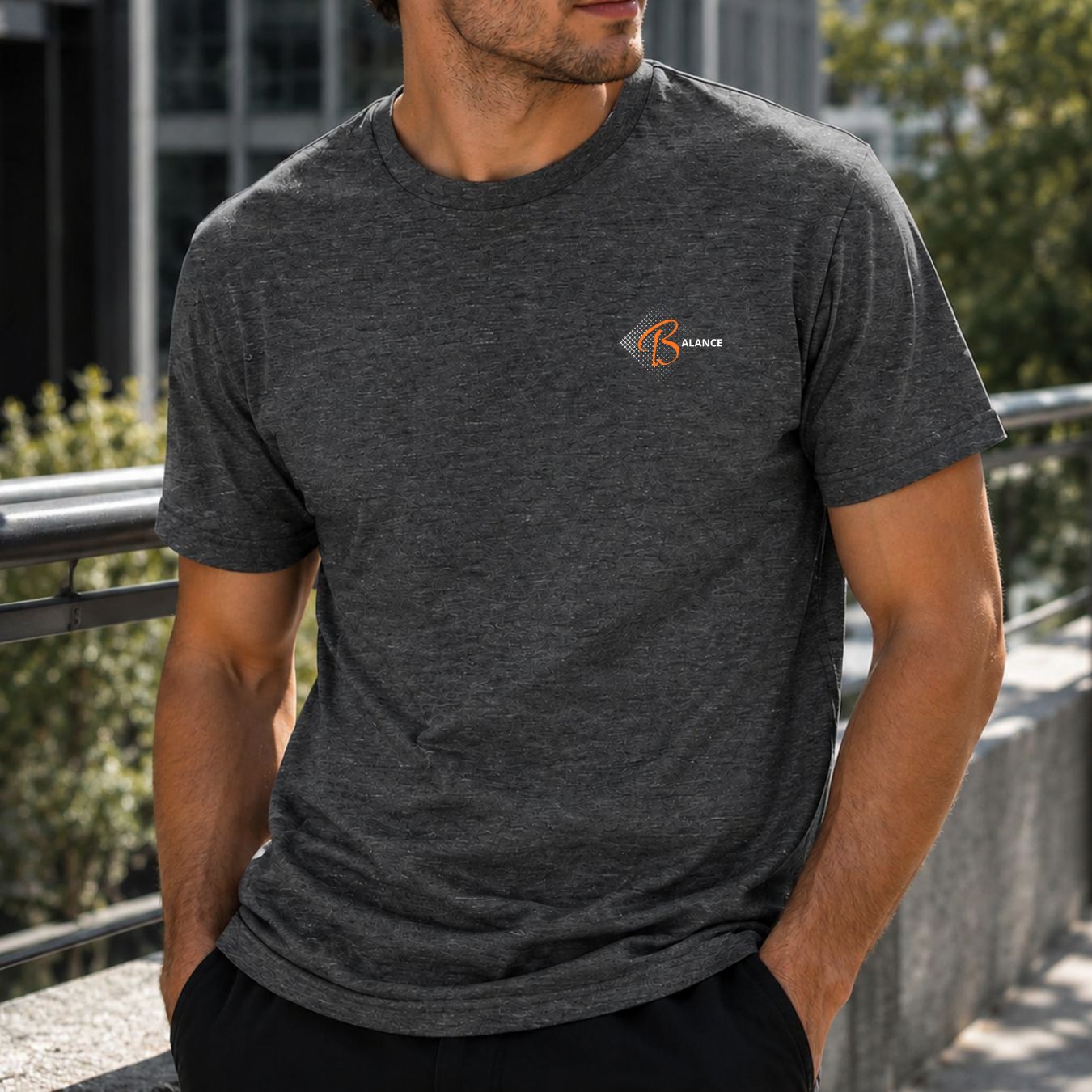 T-Shirt Homme Balance - Signe du zodiaque imprimé sur la poitrine T-Shirt Homme Balance - Signe du zodiaque imprimé sur la poitrine