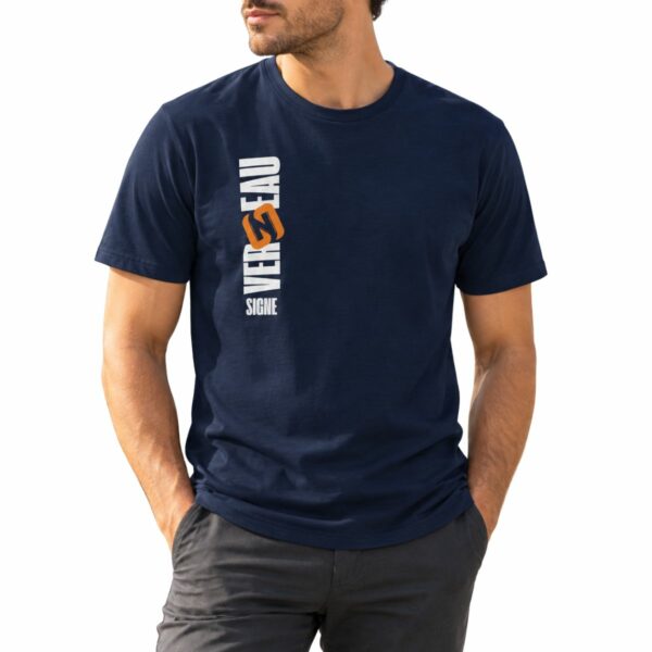 T-shirt signe du zodiaque Verseau – Imprimé Vertical Graphique