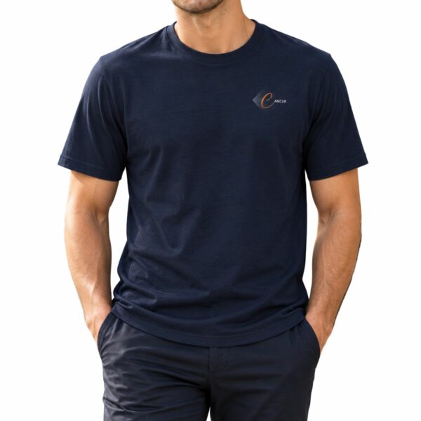 T-Shirt Homme Cancer – Signe du zodiaque imprimé sur la poitrine