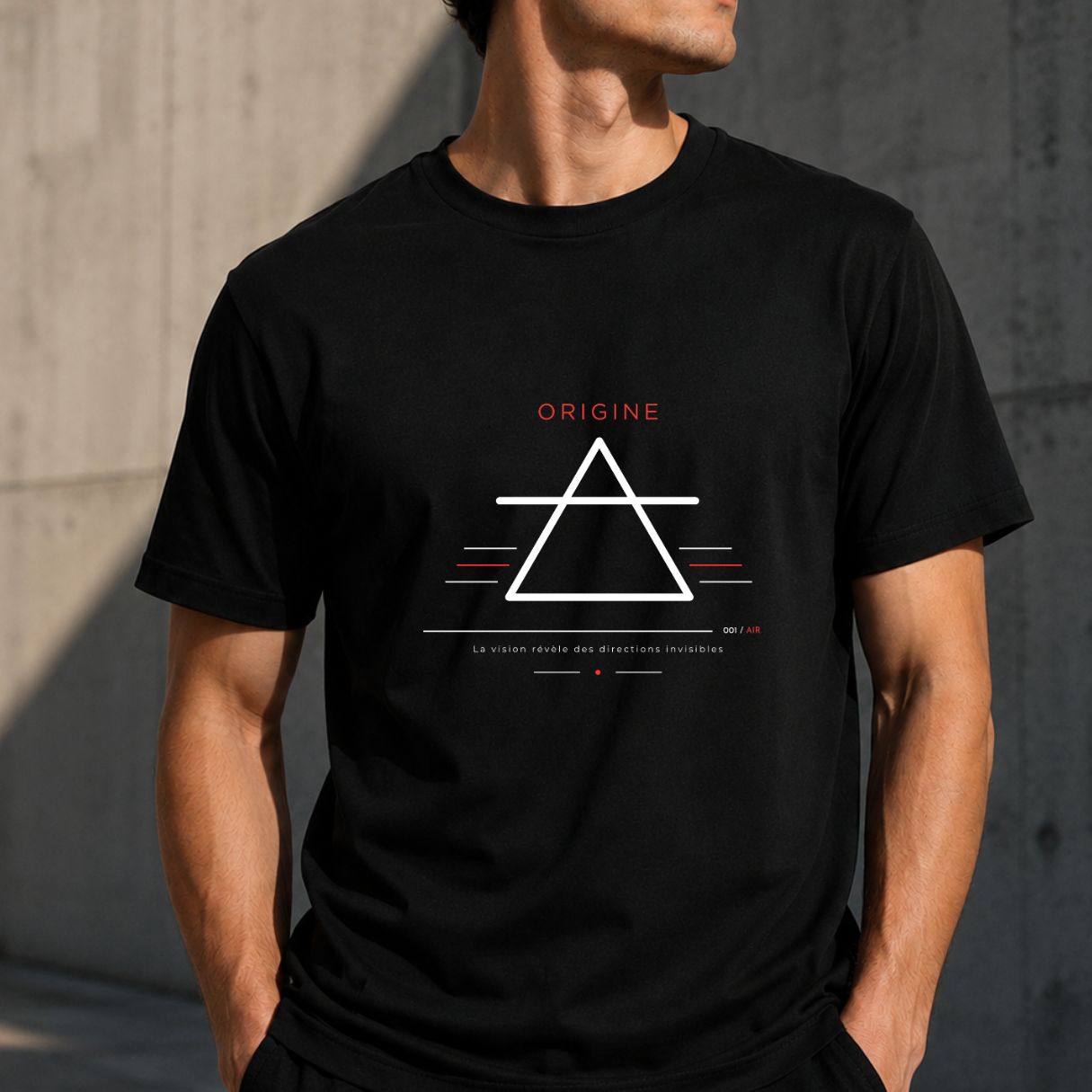T-Shirt Homme Symbole Élémentaire AIR - Symbole Ésotérique T-Shirt Homme Symbole Élémentaire AIR - Symbole Ésotérique