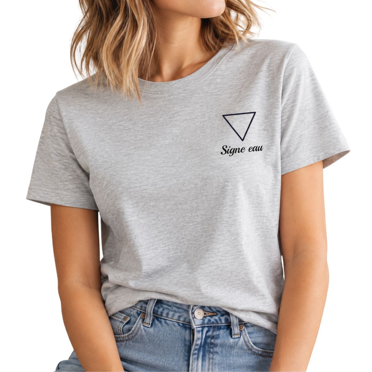 T-Shirt Femme Signe Eau - Élément du Zodiaque - Triangle Inversé T-Shirt Femme Signe Eau - Élément du Zodiaque - Triangle Inversé