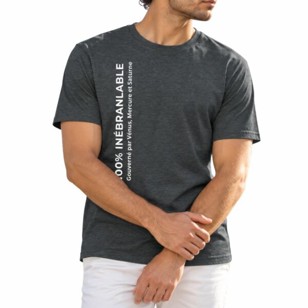 T-shirt Homme Triplicité de Terre « 100% Inébranlable – Gouverné par Vénus, Mercure et Saturne »