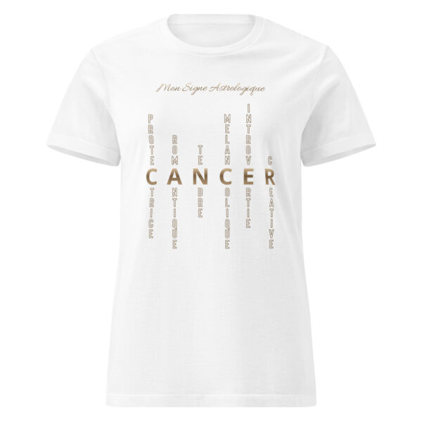 T-shirt Femme signe astrologique Cancer | Personnalité mots-croisés
