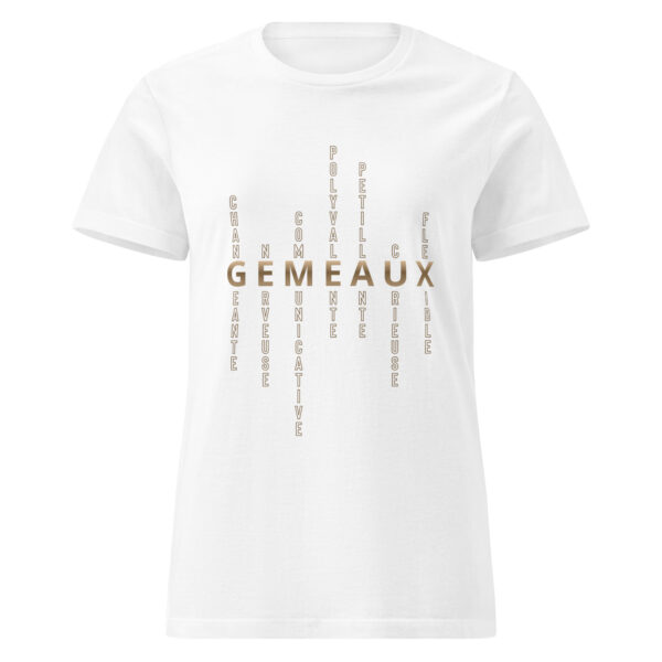Accueil T-shirt Femme signe astrologique Gémeaux | Personnalité mots-croisés