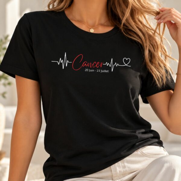 T-shirt Heartbeat – La pièce Astro Pulse du signe Cancer