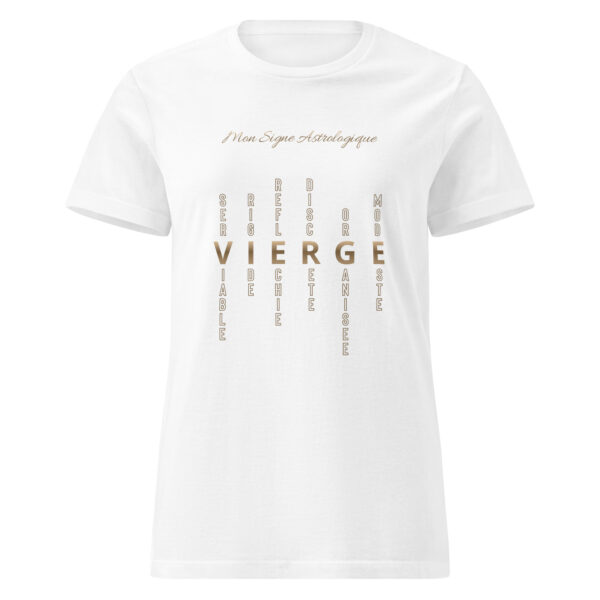 T-shirt Femme signe astrologique Vierge | Personnalité mots-croisés