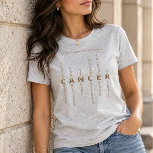T-shirt astrologie Femme signe Cancer