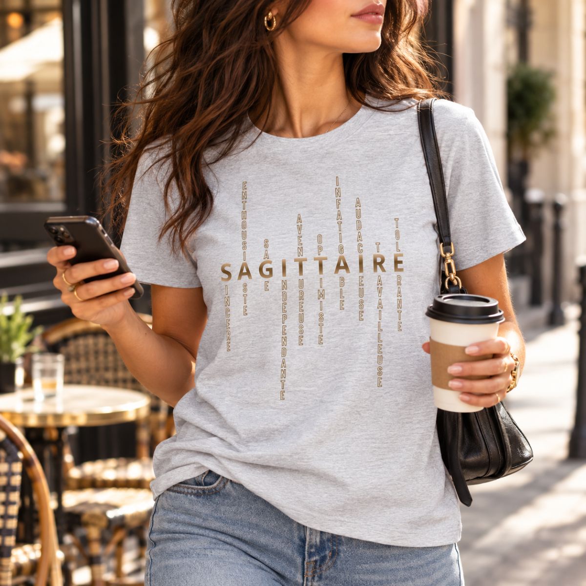 T-shirt astrologie Femme signe Sagittaire T-shirt astrologie Femme signe Sagittaire – Image 3