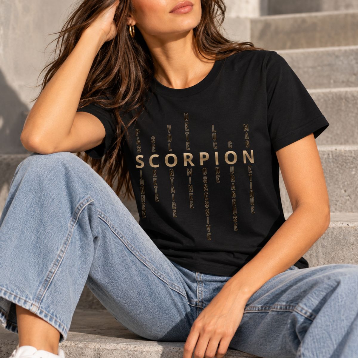 T-shirt astrologie Femme signe Scorpion T-shirt astrologie Femme signe Scorpion