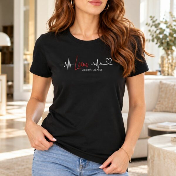 T-shirt Heartbeat – La pièce Astro Pulse du signe Lion