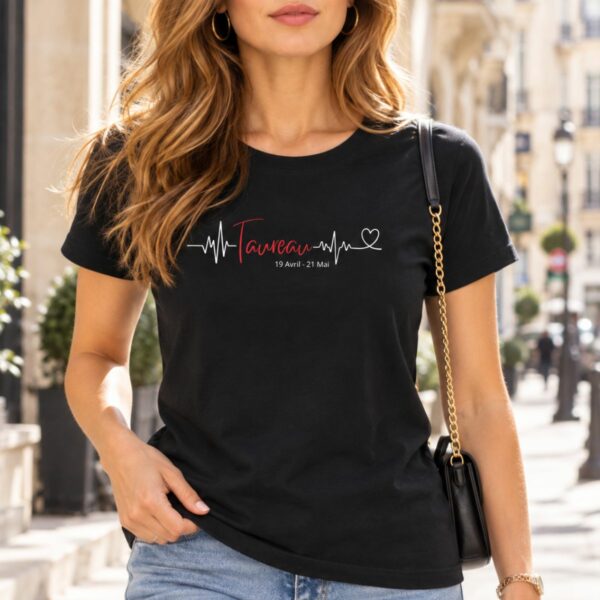 T-shirt Heartbeat – La pièce Astro Pulse du signe Taureau