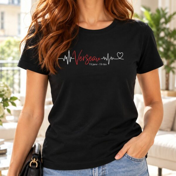 T-shirt Heartbeat – La pièce Astro Pulse du signe Verseau