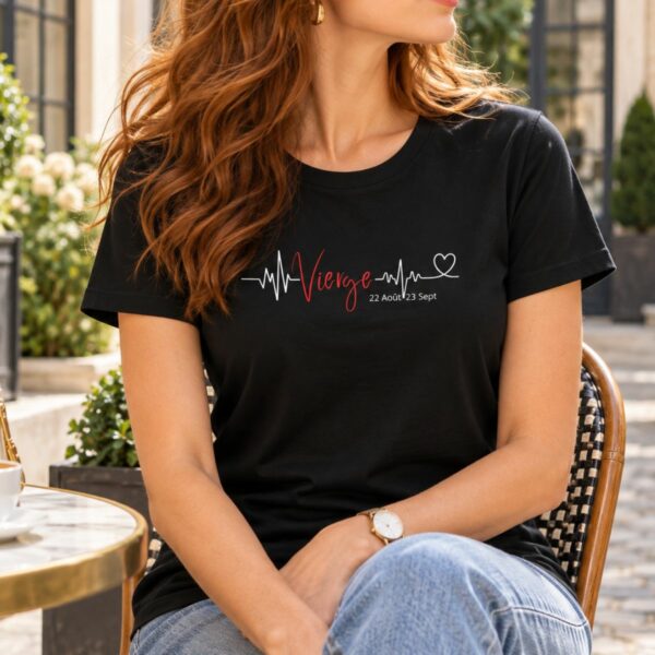 T-shirt Heartbeat – La pièce Astro Pulse du signe Vierge