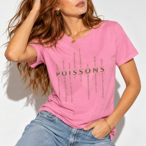 T-shirt astrologie Femme signe Poissons