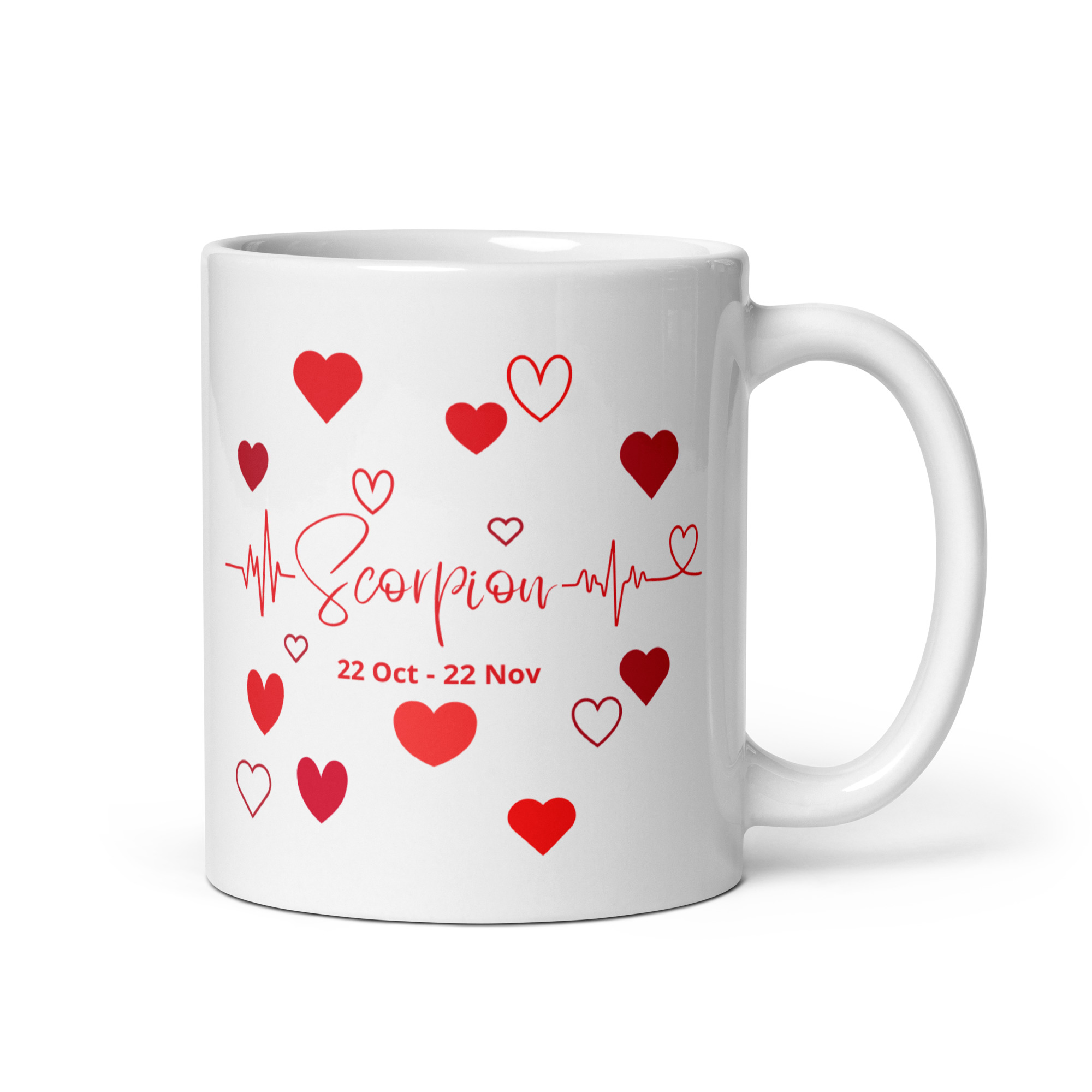 white glossy mug white 11 oz handle on right 695233e34536b