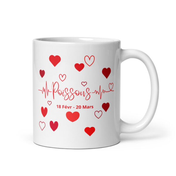 Mug Cœurs ❤️ | Idée Cadeau Romantique pour sa Chérie du signe astrologique Poissons