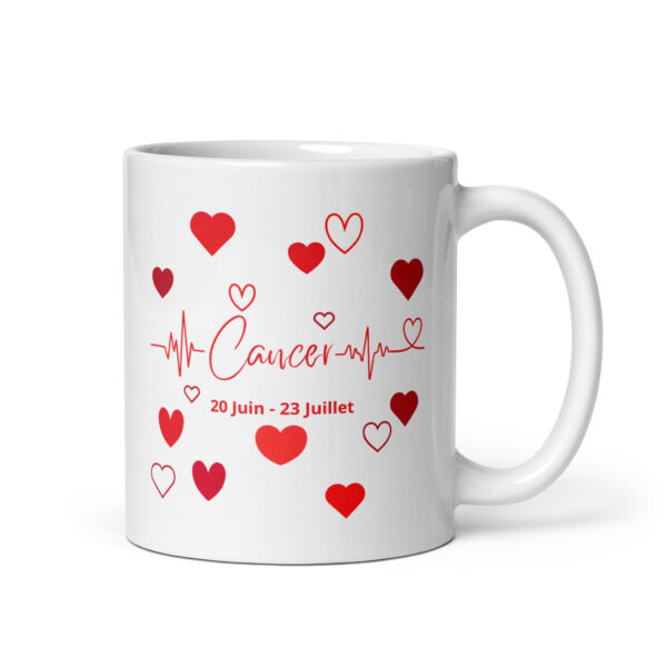 Mug Cœurs ❤️ | Idée Cadeau Romantique pour sa Chérie du signe astrologique Cancer