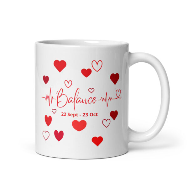 Mug Cœurs ❤️ | Idée Cadeau Romantique pour sa Chérie du signe astrologique Balance