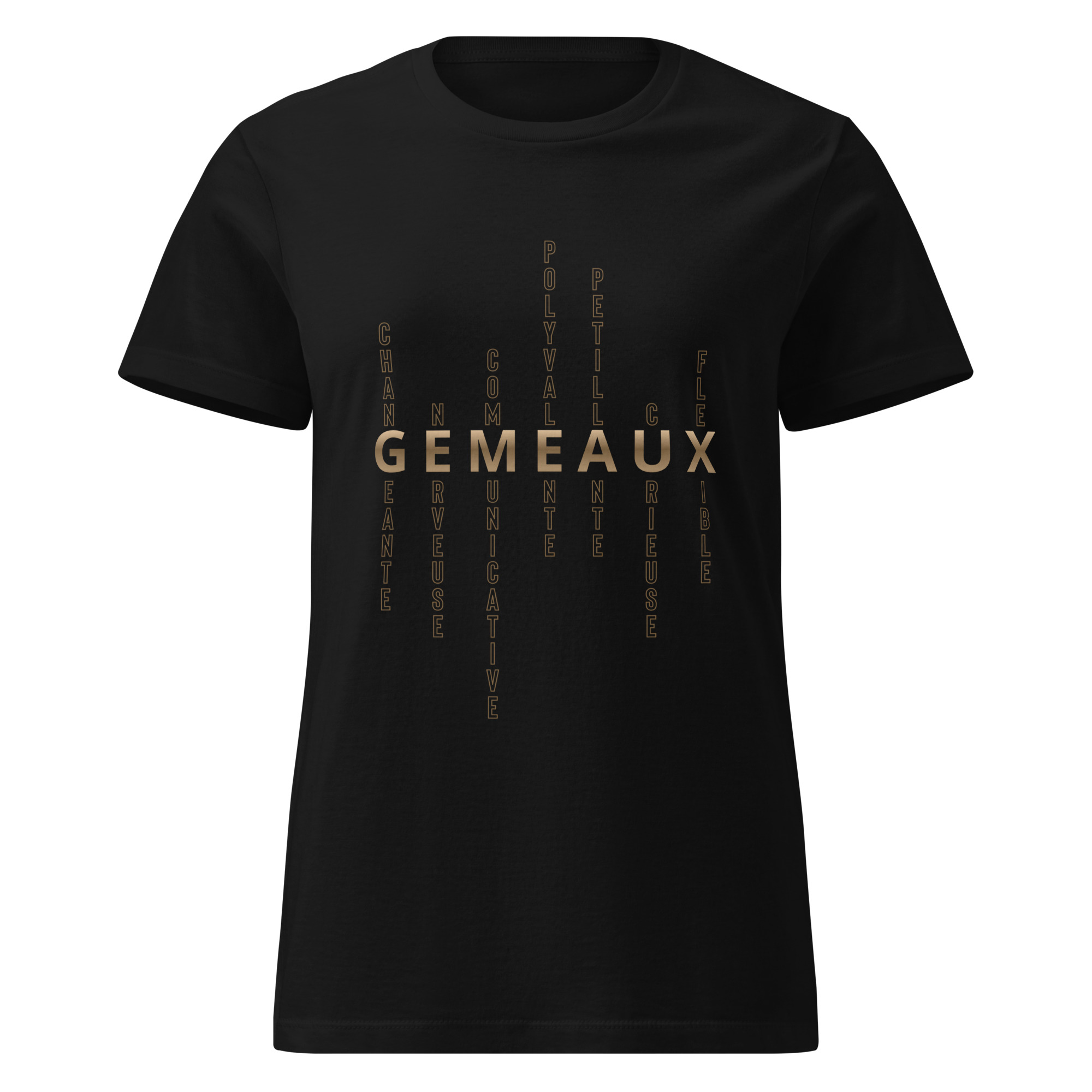 T-shirt Femme signe astrologique Gémeaux | Personnalité mots-croisés T-shirt Femme signe astrologique Gémeaux | Personnalité mots-croisés – Image 6