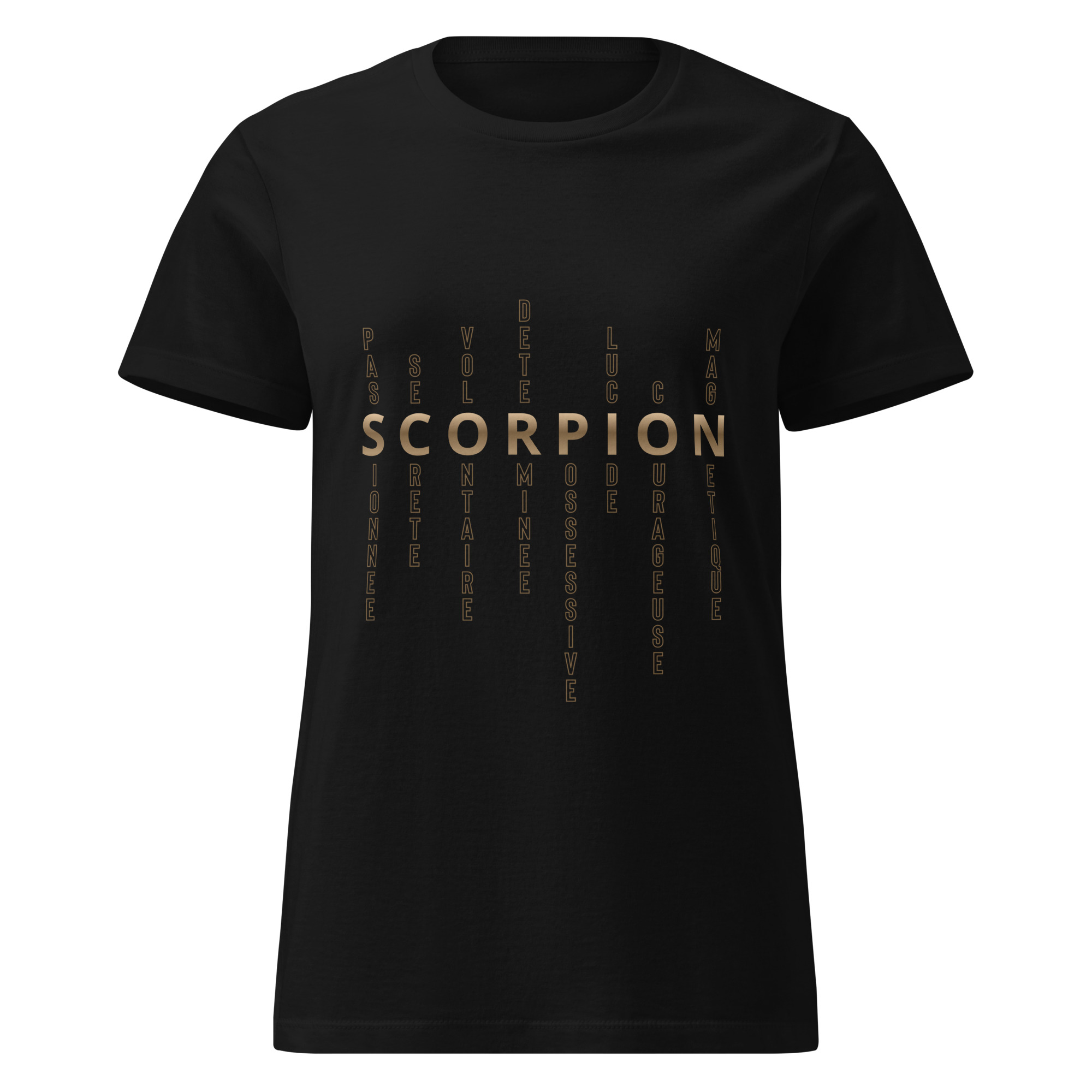 T-shirt Femme signe astrologique Scorpion | Personnalité mots-croisés T-shirt Femme signe astrologique Scorpion | Personnalité mots-croisés – Image 6