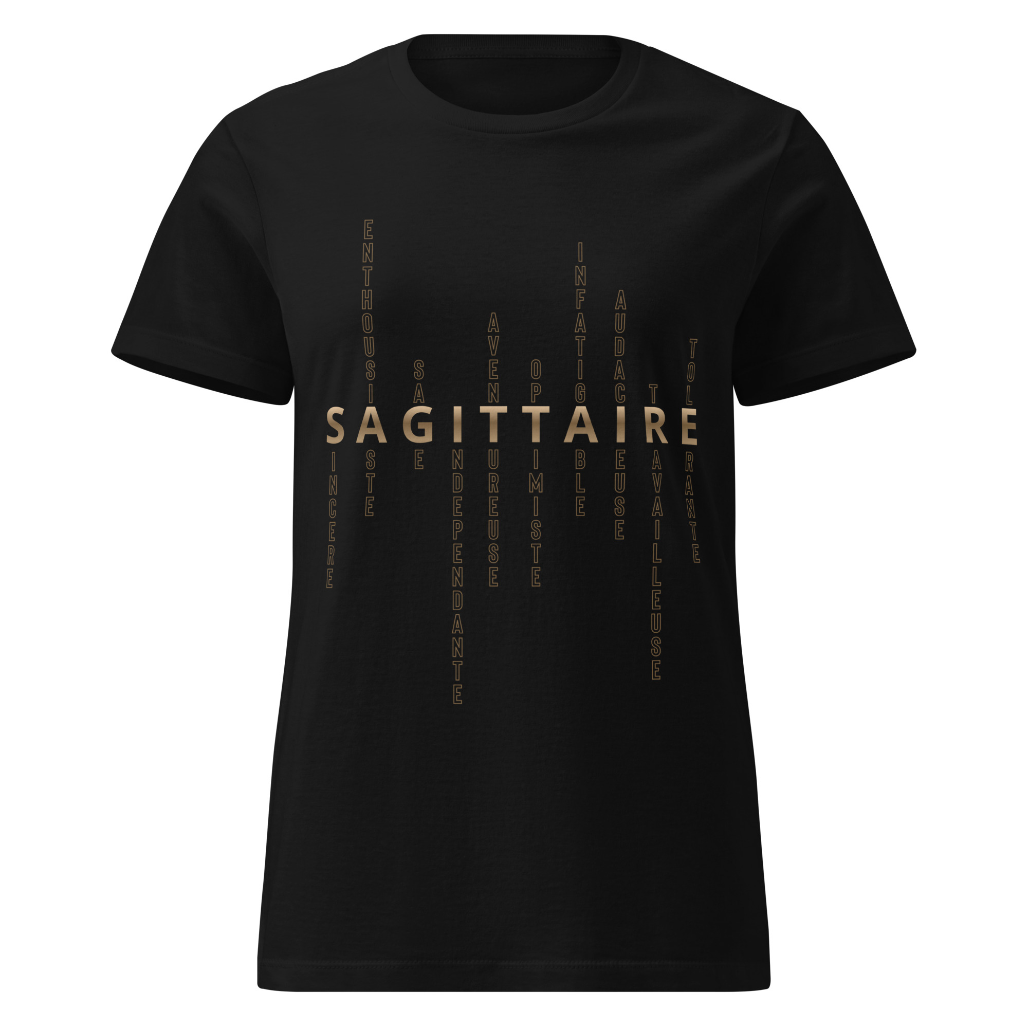 T-shirt Femme signe astrologique Sagittaire | Personnalité mots-croisés T-shirt Femme signe astrologique Sagittaire | Personnalité mots-croisés – Image 6
