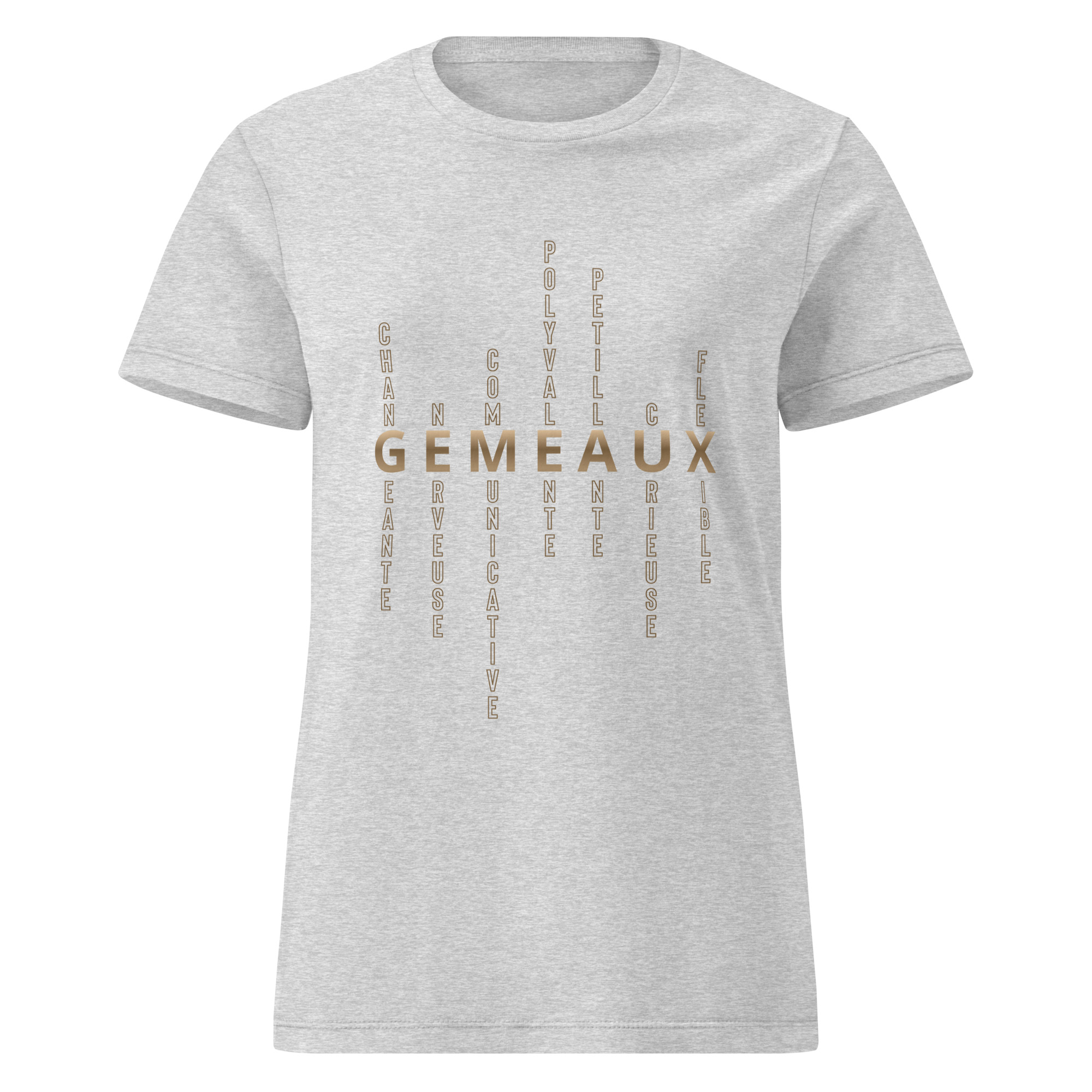 T-shirt Femme signe astrologique Gémeaux | Personnalité mots-croisés T-shirt Femme signe astrologique Gémeaux | Personnalité mots-croisés – Image 4