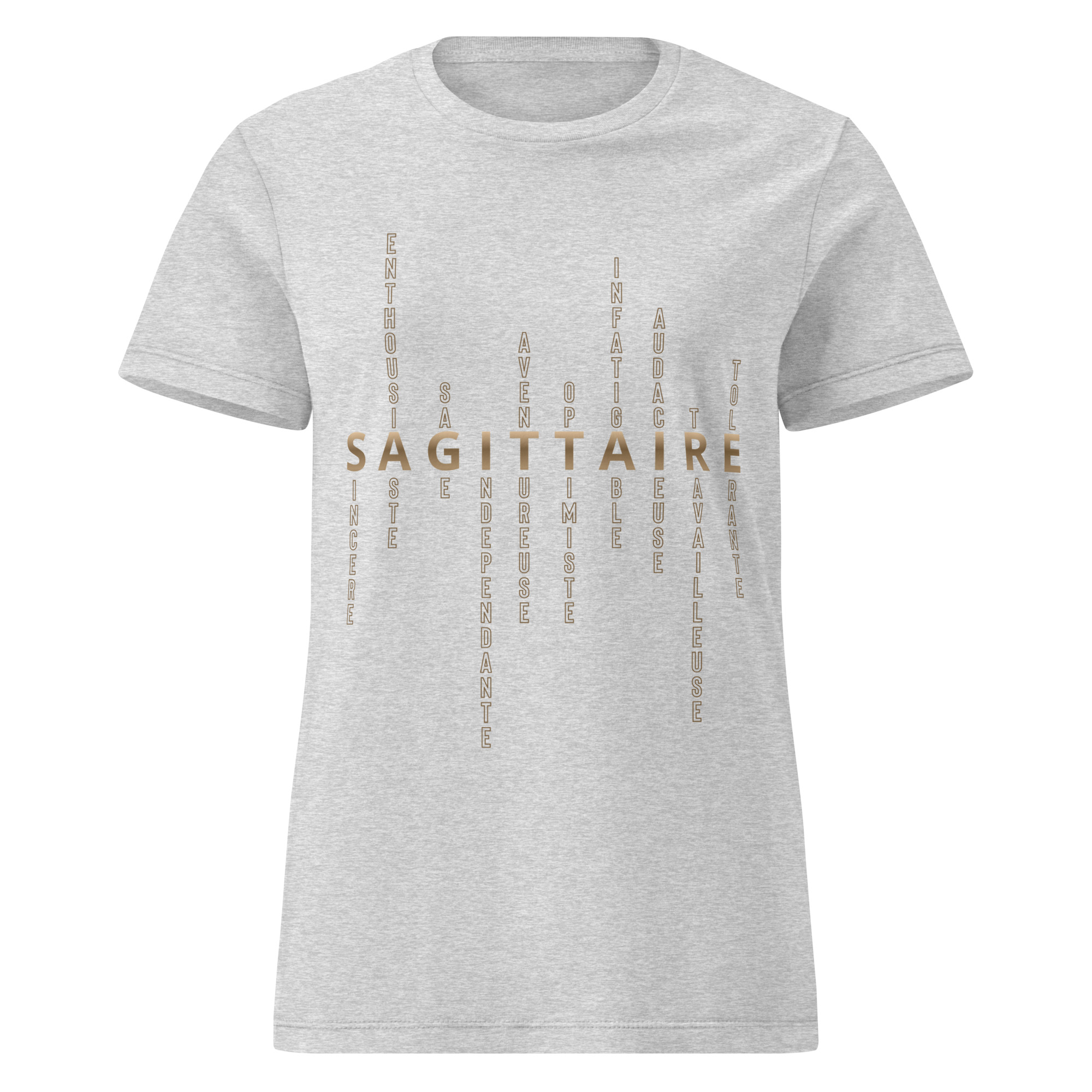 T-shirt Femme signe astrologique Sagittaire | Personnalité mots-croisés T-shirt Femme signe astrologique Sagittaire | Personnalité mots-croisés – Image 4