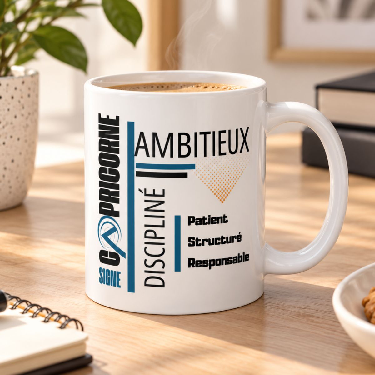 Mug Homme Cadeau Signe Astrologique Capricorne | Ambitieux, Discipliné & Patient Mug Homme Cadeau Signe Astrologique Capricorne | Ambitieux, Discipliné & Patient – Image 2