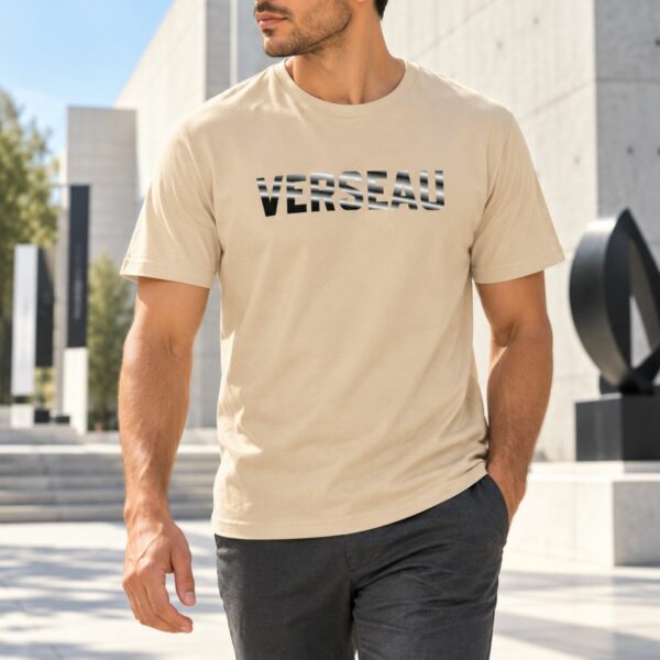 T-shirt Homme Signe Astrologique Verseau – Typographie Striée