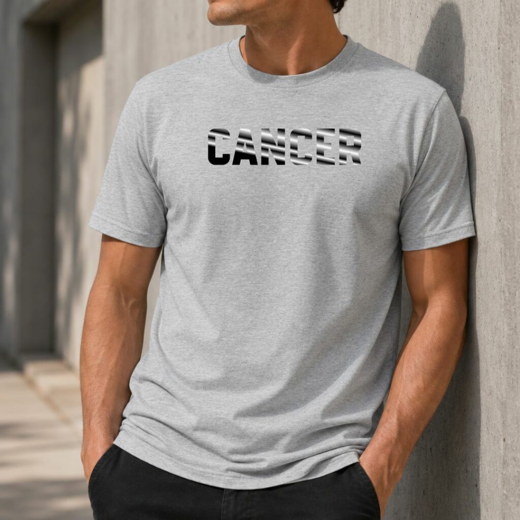Anniversaire Cancer : 4 idées cadeaux originales pour célébrer ce signe astrologique Tee shirt Gris Sport Homme Cancer – Typographie Striee whizaloo 30 05 2026