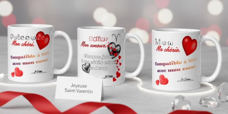 Lire la suite à propos de l’article Mug Astro Personnalisé : Le Cadeau de Saint-Valentin Original et Romantique pour les Amoureux