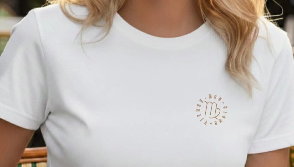 T-shirt Astro Chic signe zodiaque Vierge – Le haut raffiné discret accessoires pour une tenue style Astro Chic whizaloo 15052026 Vierge
