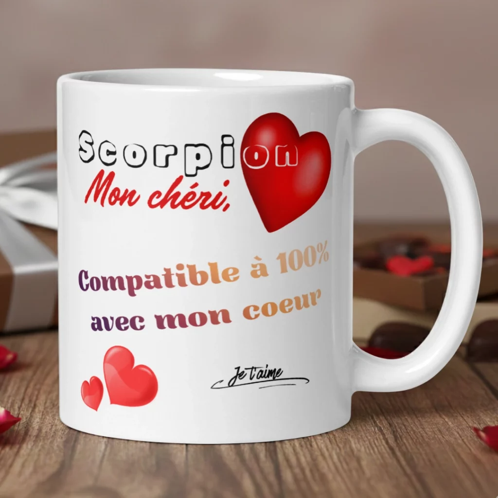 Mug Astro Personnalisé : Le Cadeau de Saint-Valentin Original et Romantique pour les Amoureux cadeau homme st valentin amoureux