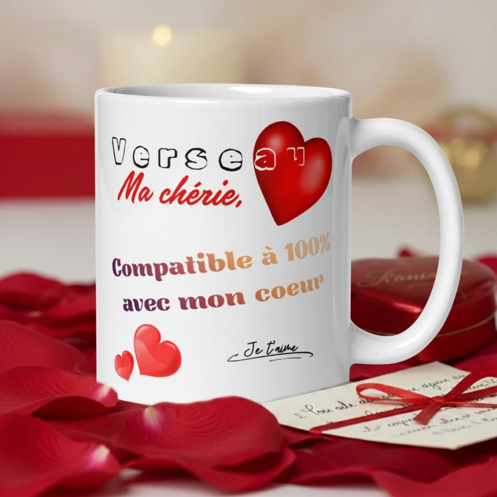 Mug Astro Personnalisé : Le Cadeau de Saint-Valentin Original et Romantique pour les Amoureux idee cadeau st valentin mug pour femme signe verseau whizaloo 25012026