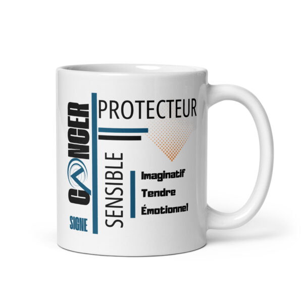 Mug Homme Cadeau Signe Astrologique Cancer | Protecteur, Sensible & Imaginatif