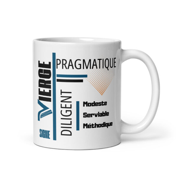 Mug Homme Cadeau Signe Astrologique Vierge | Pragmatique, Diligent & Modeste
