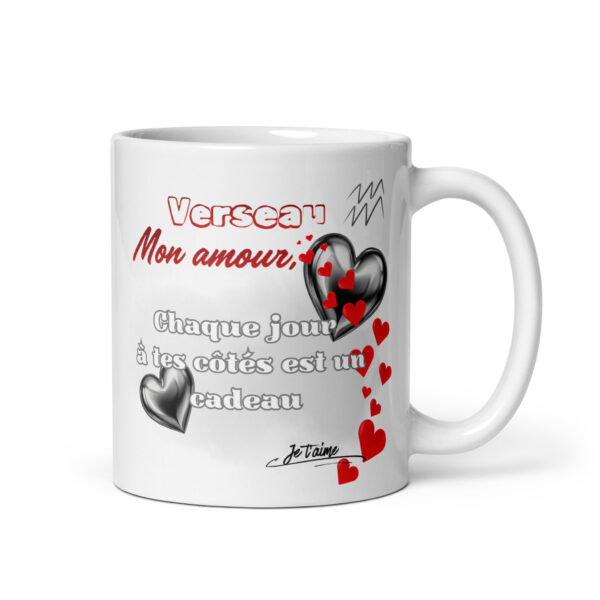 Mug Saint Valentin Original | Cadeau Couple Romantique | Signe Verseau